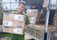 Long An thu giữ 500 thùng sữa Aptamil Profutura nghi nhập lậu