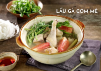 Món ngon mối ngày: Lẩu gà cơm mẻ
