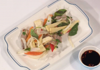 Món ngon mỗi ngày: Củ hũ dừa xào ba chỉ
