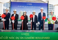 Masterise Homes chính thức cất nóc LUMIÈRE Boulevard