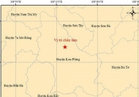 Liên tiếp xảy ra 9 trận động đất trong sáng nay ở Kon Tum