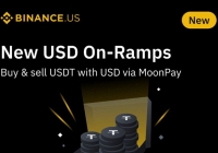 Binance.US hợp tác với MoonPay thay thế ngân hàng trong việc mua bán USDT bằng USD