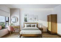 Phòng ngủ phong cách Bắc Âu đơn giản nhưng mang tính ứng dụng cao