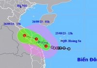 Áp thấp nhiệt đới cách Quảng Ngãi 80km, mưa lớn ở miền Trung