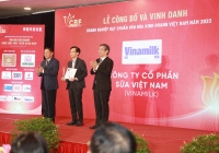 Vinamilk được vinh danh “Doanh nghiệp đạt chuẩn văn hóa kinh doanh Việt Nam”