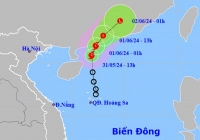 Áp thấp nhiệt đới mạnh lên thành bão số 1 trên Biển Đông