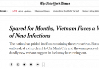 New York Times: 'Việt Nam hết may mắn trong chống dịch'