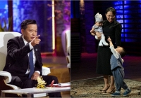 Mẹ bỉm sữa dẫn hai con lên Shark Tank gọi vốn cho startup thực phẩm hữu cơ, các “cá mập” tranh nhau đầu tư