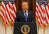 Ông Trump ca ngợi thành tựu, không nhắc đến ông Biden trong bài phát biểu chia tay Nhà Trắng