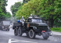 Hà Nội phun khử khuẩn trên diện rộng