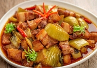 Thịt kho dưa cải, món ăn đưa cơm ngày lạnh