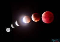 Siêu trăng máu rực rỡ trên bầu trời, hiện tượng thiên văn hiếm gặp