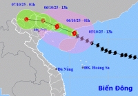 Cập nhật mới nhất: Bão số 11 giật cấp 16, cách Móng Cái khoảng 290 km