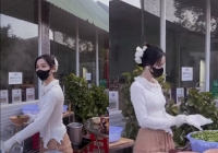 Diện đồ không trùng ngày nào, hot girl bún cá biến cửa hàng thành sàn diễn 