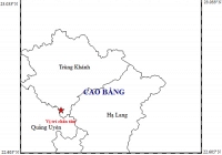 Tỉnh Cao Bằng tiếp tục xảy ra động đất 2,5 độ richter