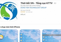 Thử nghiệm ứng dụng thời tiết của Tổng cục Khí tượng thủy văn