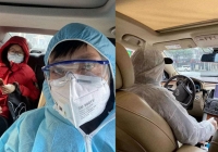 Các tài xế tình nguyện đưa đón chuyên gia y tế chăm sóc bệnh nhân nhiễm virus corona đi làm hằng ngày