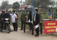 Tỉnh Vĩnh Phúc tiến hành cách ly xã Sơn Lôi để ngăn ngừa dịch bệnh