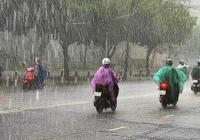 Không khí lạnh tràn về gây mưa giông ở khu vực Bắc Bộ 