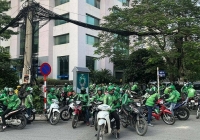 Tài xế GrabBike đình công, tắt ứng dụng