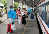 Đón hàng nghìn người dân về Quảng Bình bằng tàu lửa