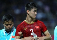 Duy Mạnh nhập viện sau trận thua Thái Lan