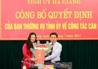 Bà Vương Ngọc Hà được bổ nhiệm giữ chức Trưởng ban Tuyên giáo Tỉnh ủy Hà Giang