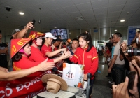Đội tuyển Nữ Việt Nam rạng ngời trong ngày về nước sau World Cup 2023