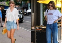 10 bộ trang phục denim sành điệu, dễ áp dụng của sao Hollywood