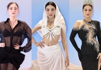 Dàn Hoa hậu đổ bộ thảm đỏ Miss Grand Vietnam 2023: Thiên Ân diện váy táo bạo, Thùy Tiên 'chơi trội'