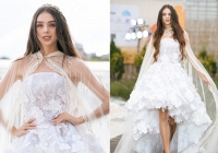 Vợ Tây của thủ môn Bùi Tiến Dung catwalk gợi cảm giữa mưa lạnh Đà Lạt