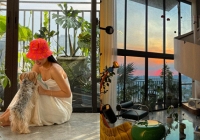 Góc chill của Cô Em Trendy và bạn trai thiếu gia: Ban công sáng tưới cây chiều ngắm hoàng hôn, BST đèn cực lạ mắt 