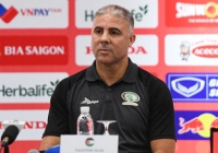 HLV Palestine: “Thời tiết nóng ẩm khiến chúng tôi gặp khó, tuyển Palestine xứng đáng hòa Việt Nam”