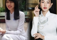 Bất ngờ với hình ảnh diện áo dài hồi cấp 3 của Hoa hậu Nguyễn Thúc Thùy Tiên, nhan sắc cực khác hiện tại 