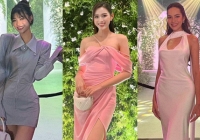Khách mời đình đám ở đám cưới Á hậu Phương Anh: Đỗ Hà - Khánh Vân rạng rỡ, khung ảnh hội mỹ nhân đọ sắc gây sốt 