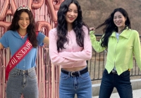 Cách bạn gái U35 của Lee Do Hyun ''hack tuổi'': Tích cực diện quần jeans và áo sáng màu