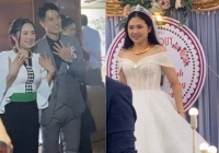 Hé lộ hình ảnh Đình Trọng và vợ khoe vàng trong lễ cưới 