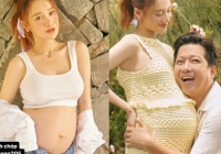 Nhã Phương lần đầu tung ảnh khoe trọn bụng bầu nét căng ở tháng cuối thai kỳ
