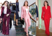 Vương phi Kate có phong cách diện bộ suit đẹp xuất sắc, ngắm là muốn học tập