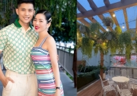 Sân vườn trong biệt thự xa hoa gần 600m2 ca sĩ Lệ Quyên và Lâm Bảo Châu đang sống