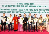 Tôn vinh 121 món ẩm thực tiêu biểu của Việt Nam