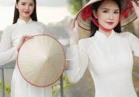 Á hậu Sao Mai diện áo dài, khoe sắc vóc thon thả hậu đăng quang