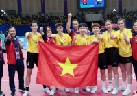 Đội tuyển cầu mây nữ mang về tấm huy chương vàng thứ 2 cho Việt Nam tại ASIAD 19