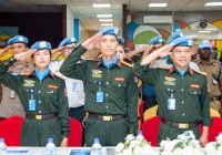 UNMISS trao Huy chương Gìn giữ Hòa bình LHQ cho 3 sĩ quan công an Việt Nam