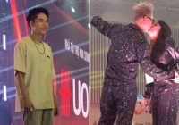 Rapper hôn vợ đắm đuối, DLow quá đẹp trai lọt vào ống kính của fan tại concert Rap Việt