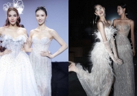 Lan Khuê trình diễn váy cưới tại Tuần lễ thời trang Thượng Hải