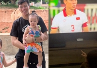 Thi đấu cùng ĐT Việt Nam, Quế Ngọc Hải rưng rưng khi 2 cô con gái làm điều này