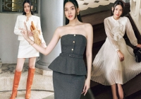 Á hậu Tường San lên đồ chuẩn nàng công sở mùa thu đông khiến chị em mê mẩn