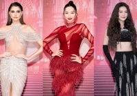 Thảm đỏ Bán kết Miss Grand International: Thùy Tiên 'nổi bần bật' trong sắc đỏ, Thiên Ân gây chú ý vì mái tóc xù