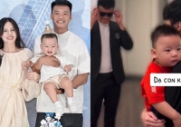 Hậu vệ tuyển Việt Nam bị con trai quên mặt sau một tuần đi thi đấu, vỡ oà hạnh phúc khi con nhận ra bố